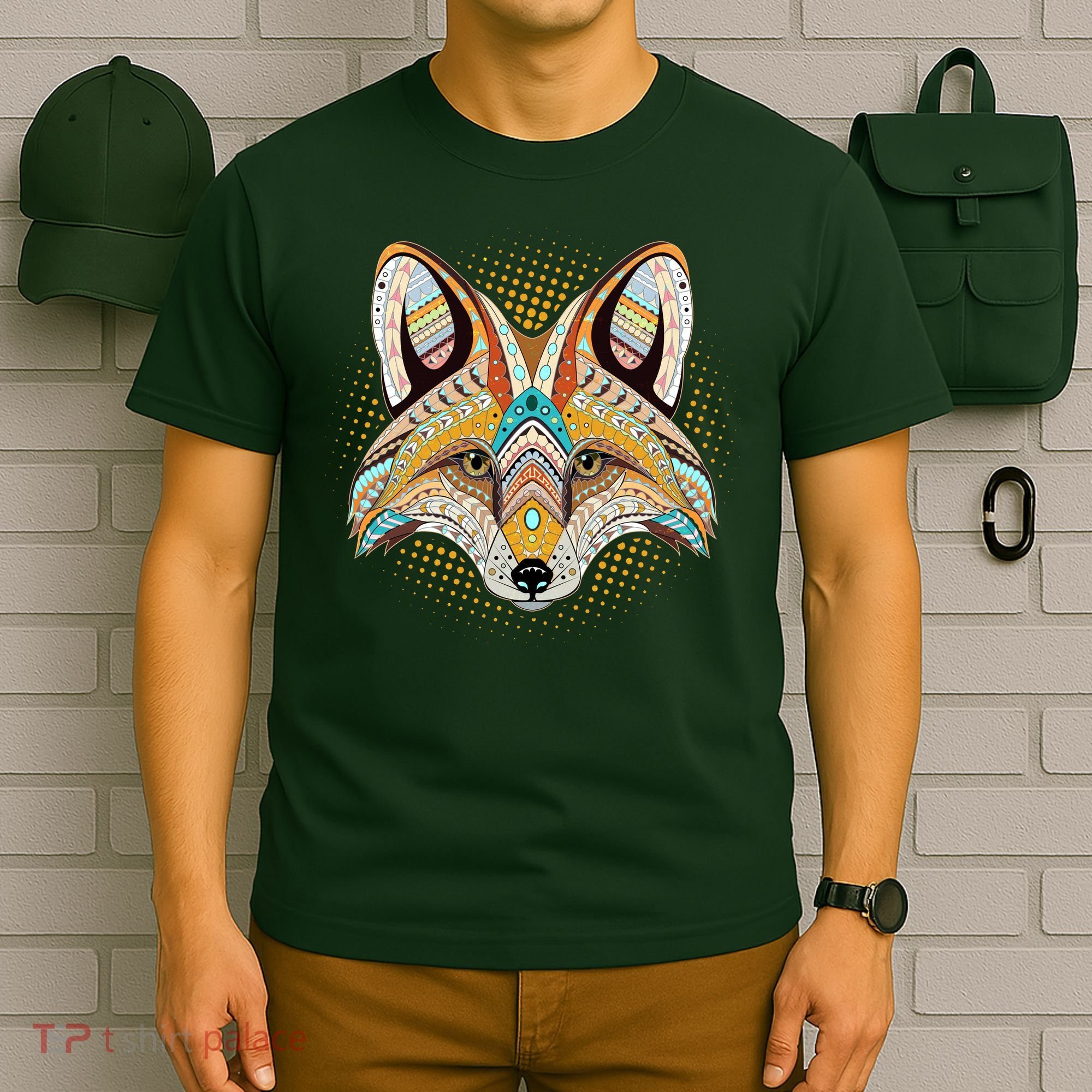 Native American Tribal Fox Face T-Shirt