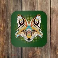 Native American Tribal Fox Face Coaster thumb 0