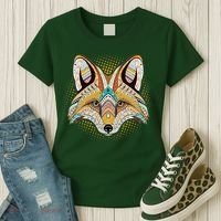 Native American Tribal Fox Face Women's T-Shirt thumb 3