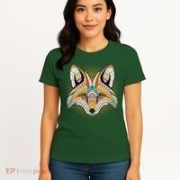 Native American Tribal Fox Face Women's T-Shirt thumb 4