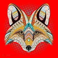 Native American Tribal Fox Face Santa Hat thumb 1