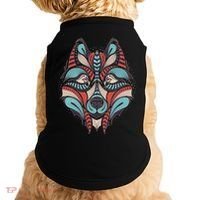 Native American Tribal Wolf Face Doggie Tank thumb 0