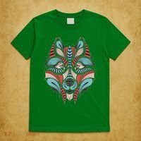 Native American Tribal Wolf Face T-Shirt thumb 5