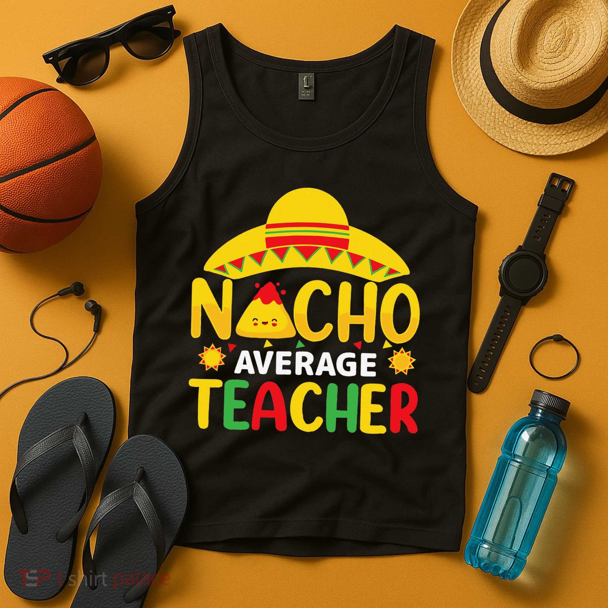 Nacho Average Teacher Mexican Teacher Cinco De Mayo Fiesta Tank Top