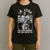 Native America Turn Your Guns Government Take Care Of You T-Shirt thumb 4