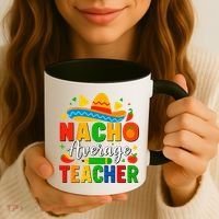 Nacho Average Teacher Apple Cinco De Mayo Teacher Women Coffee Mug thumb 3