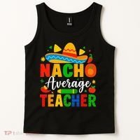 Nacho Average Teacher Apple Cinco De Mayo Teacher Women Tank Top thumb 2