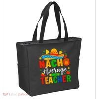 Nacho Average Teacher Apple Cinco De Mayo Teacher Women Tote Bag thumb 2