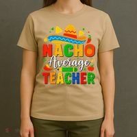 Nacho Average Teacher Apple Cinco De Mayo Teacher Women T-Shirt thumb 4