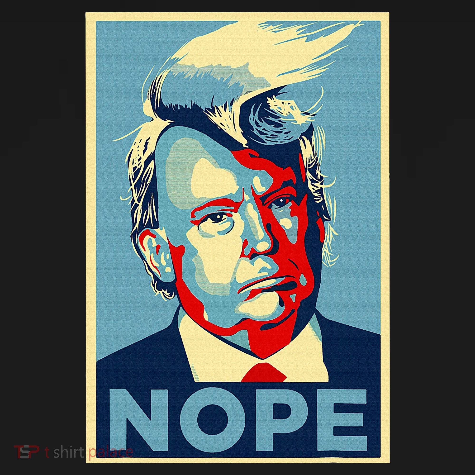 Nope Anti Trump Funny Trump Hair Women's Hoodie
