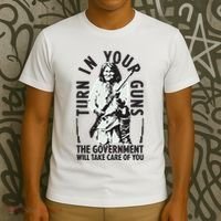 Native America Turn In Your Guns Government Take Care Of You T-Shirt thumb 3