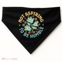 Not Aspiring To Be Humble Feminist Girl Power USA-Made Doggie Bandana thumb 0