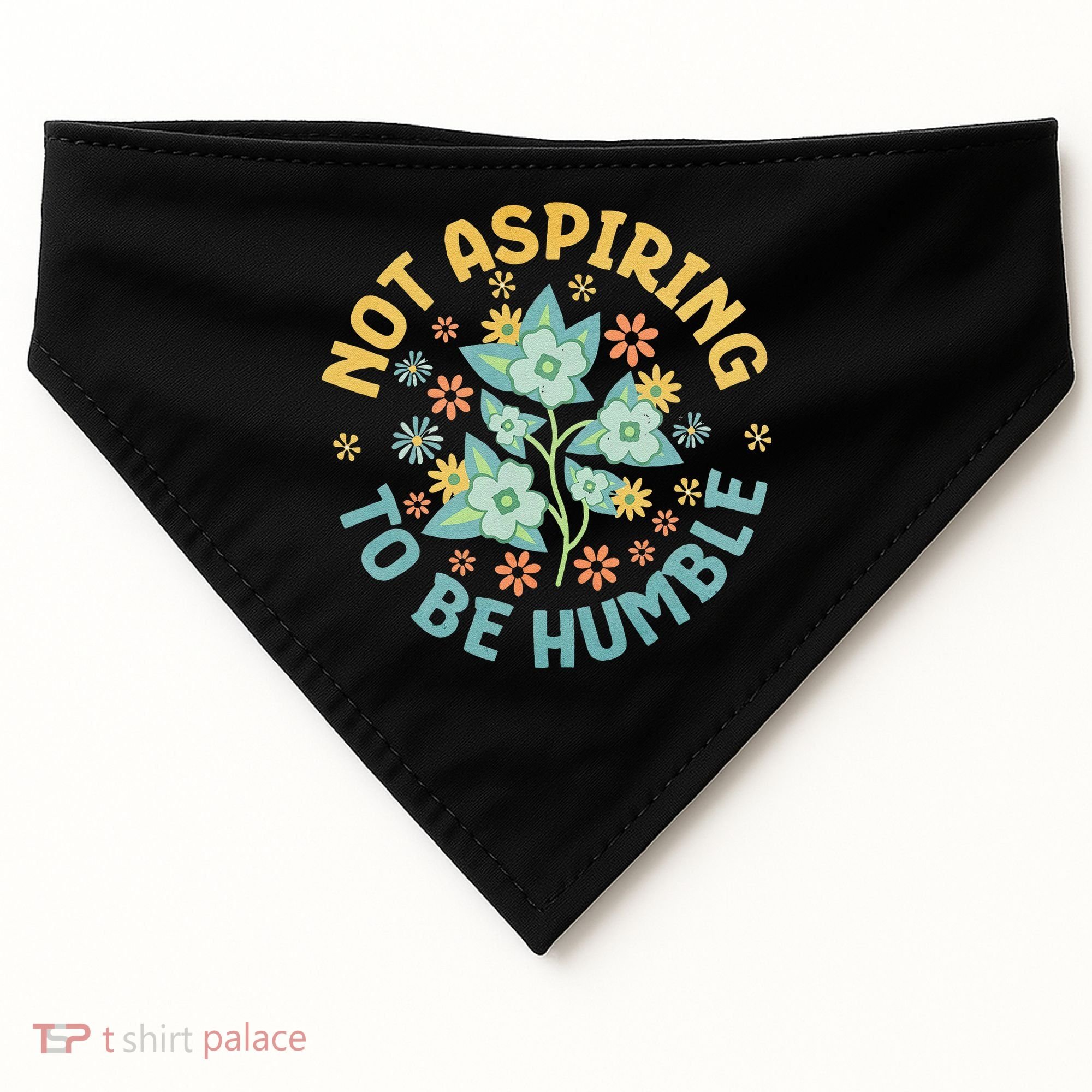 Not Aspiring To Be Humble Feminist Girl Power USA-Made Doggie Bandana