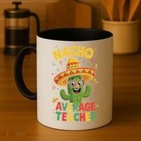 Nacho Average Teacher Apple Cinco De Mayo Teacher Women Coffee Mug thumb 4