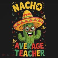 Nacho Average Teacher Apple Cinco De Mayo Teacher Women Women's Tank Top thumb 5