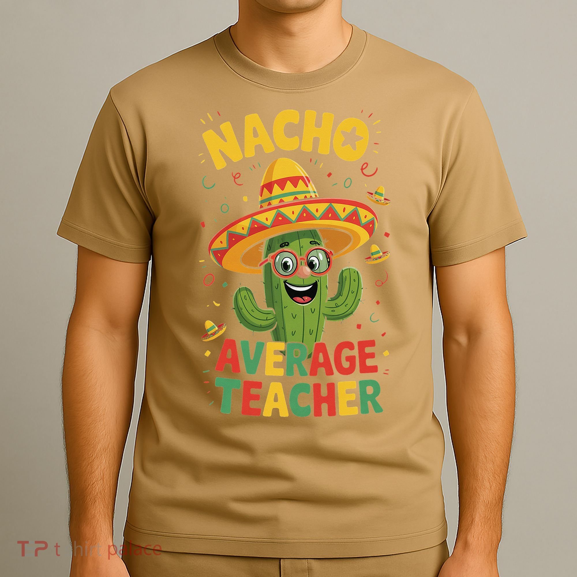 Nacho Average Teacher Apple Cinco De Mayo Teacher Women T-Shirt