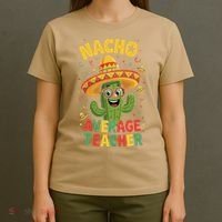 Nacho Average Teacher Apple Cinco De Mayo Teacher Women T-Shirt thumb 4