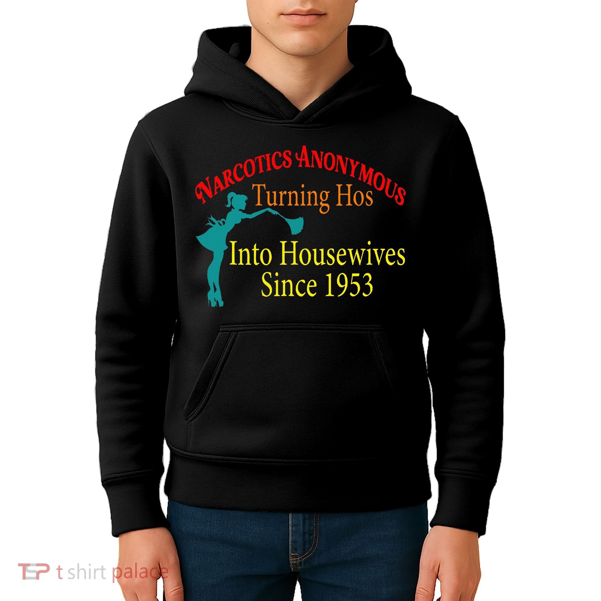 Narcotics Anonymous Turning Hos Into Housewives 1953 Kids Hoodie