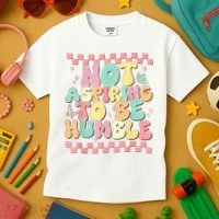 Not Aspiring To Be Humble Groovy Kids T-Shirt thumb 3