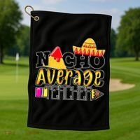 Nacho Average Teacher Golf Towel thumb 1