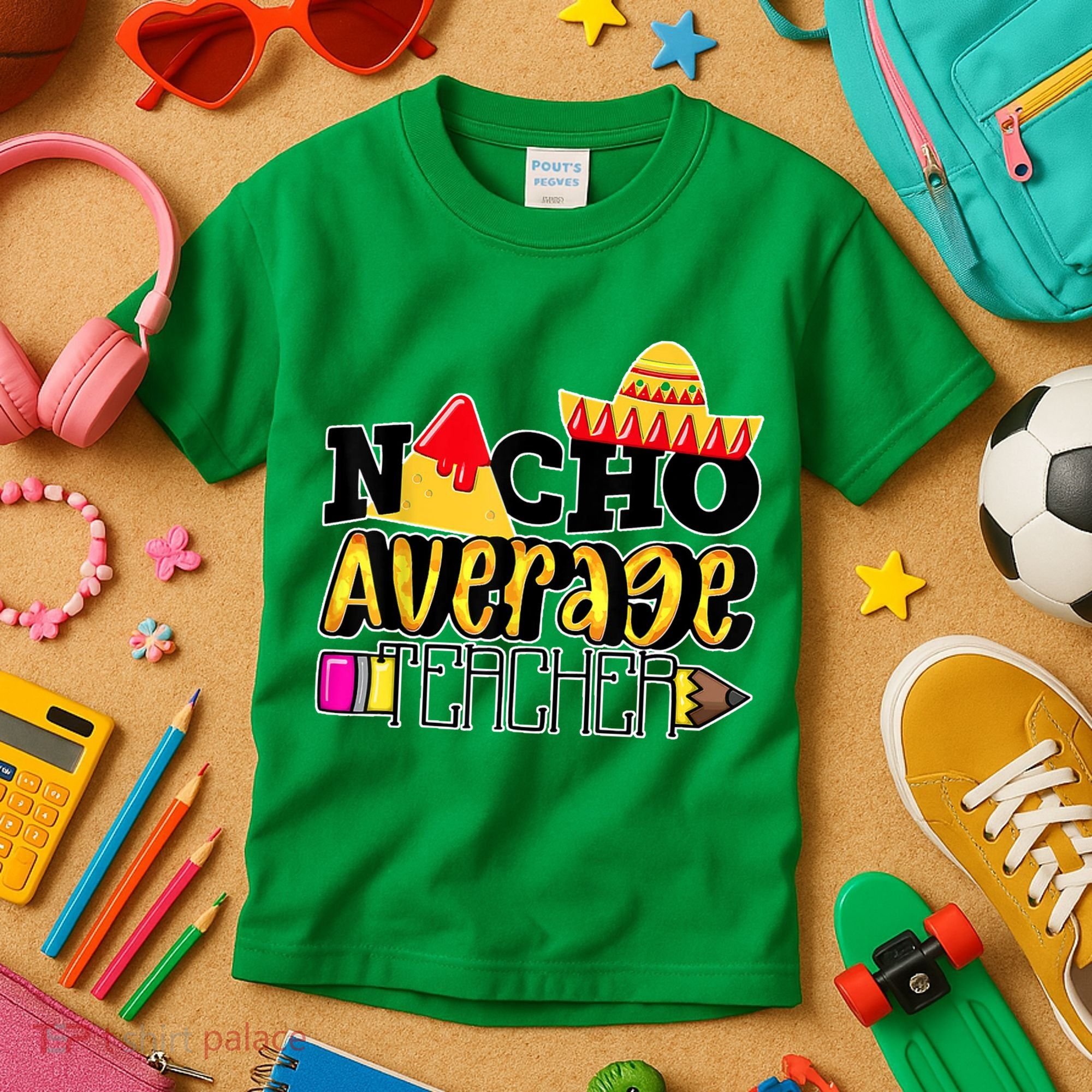 Nacho Average Teacher Kids T-Shirt