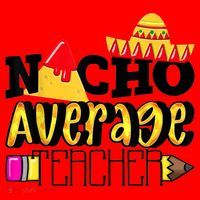 Nacho Average Teacher Santa Hat thumb 1
