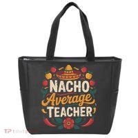 Nacho Average Teacher Apple Cinco De Mayo Teacher Women Tote Bag thumb 0