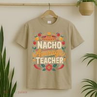 Nacho Average Teacher Apple Cinco De Mayo Teacher Women T-Shirt thumb 2