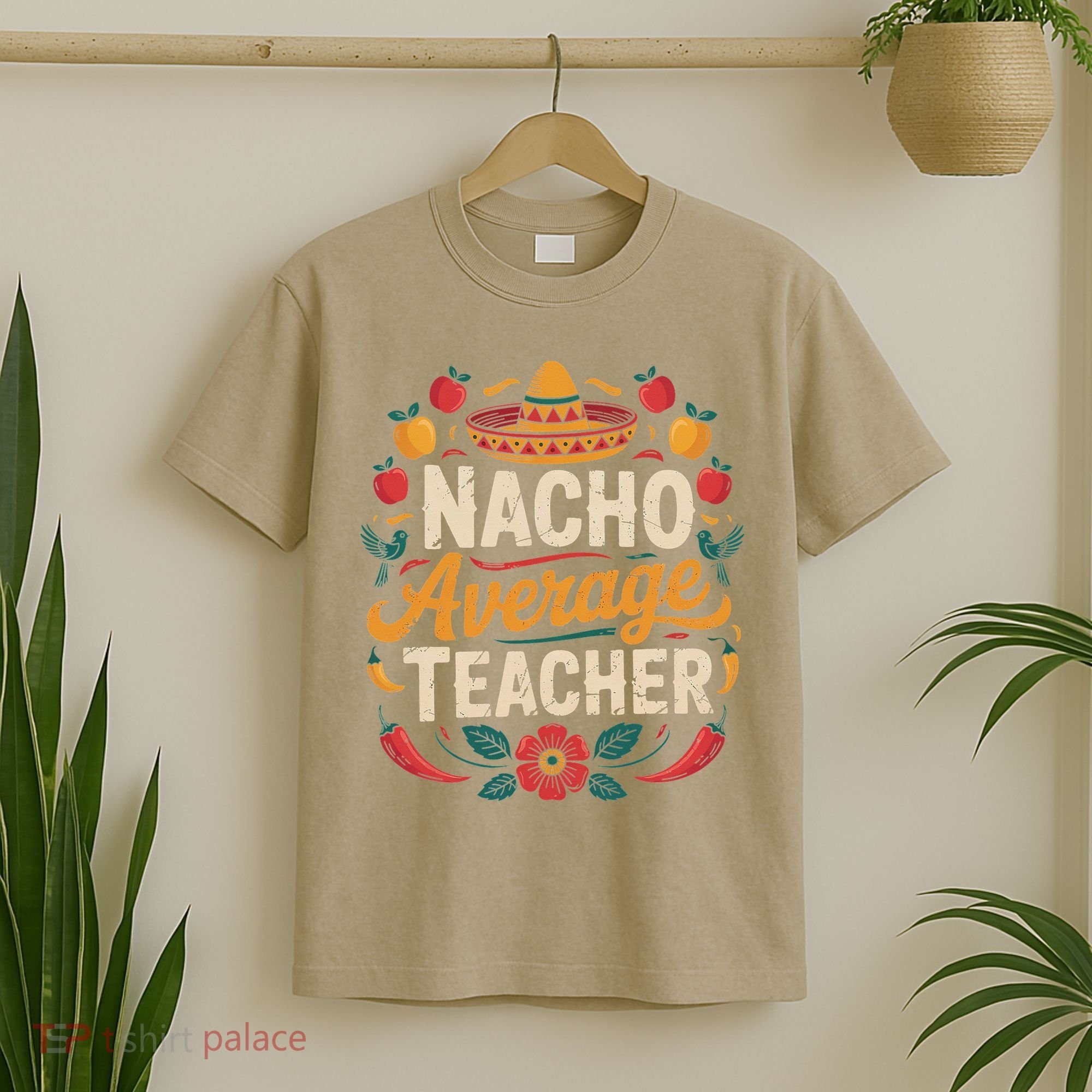 Nacho Average Teacher Apple Cinco De Mayo Teacher Women T-Shirt