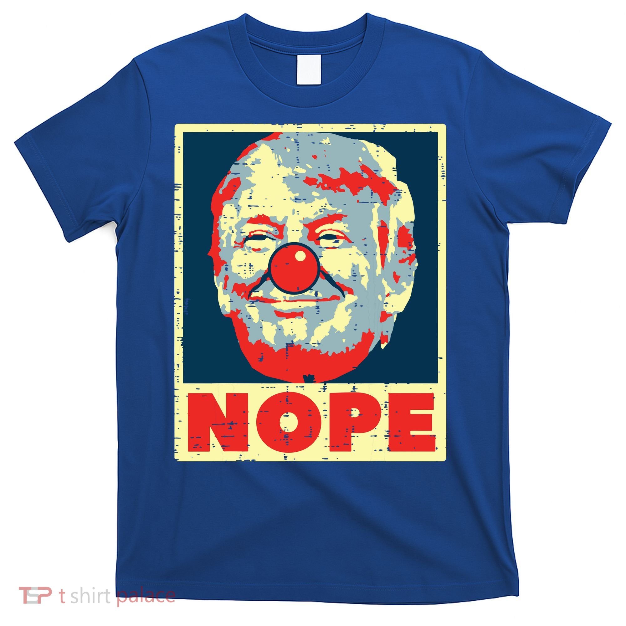 Nope Anti Trump Clown Vintage Retro Impeach No Donald T-Shirt