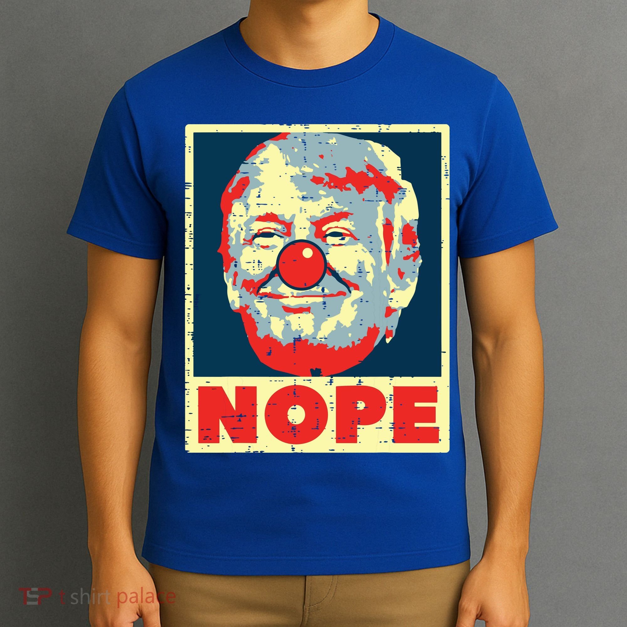 Nope Anti Trump Clown Vintage Retro Impeach No Donald T-Shirt