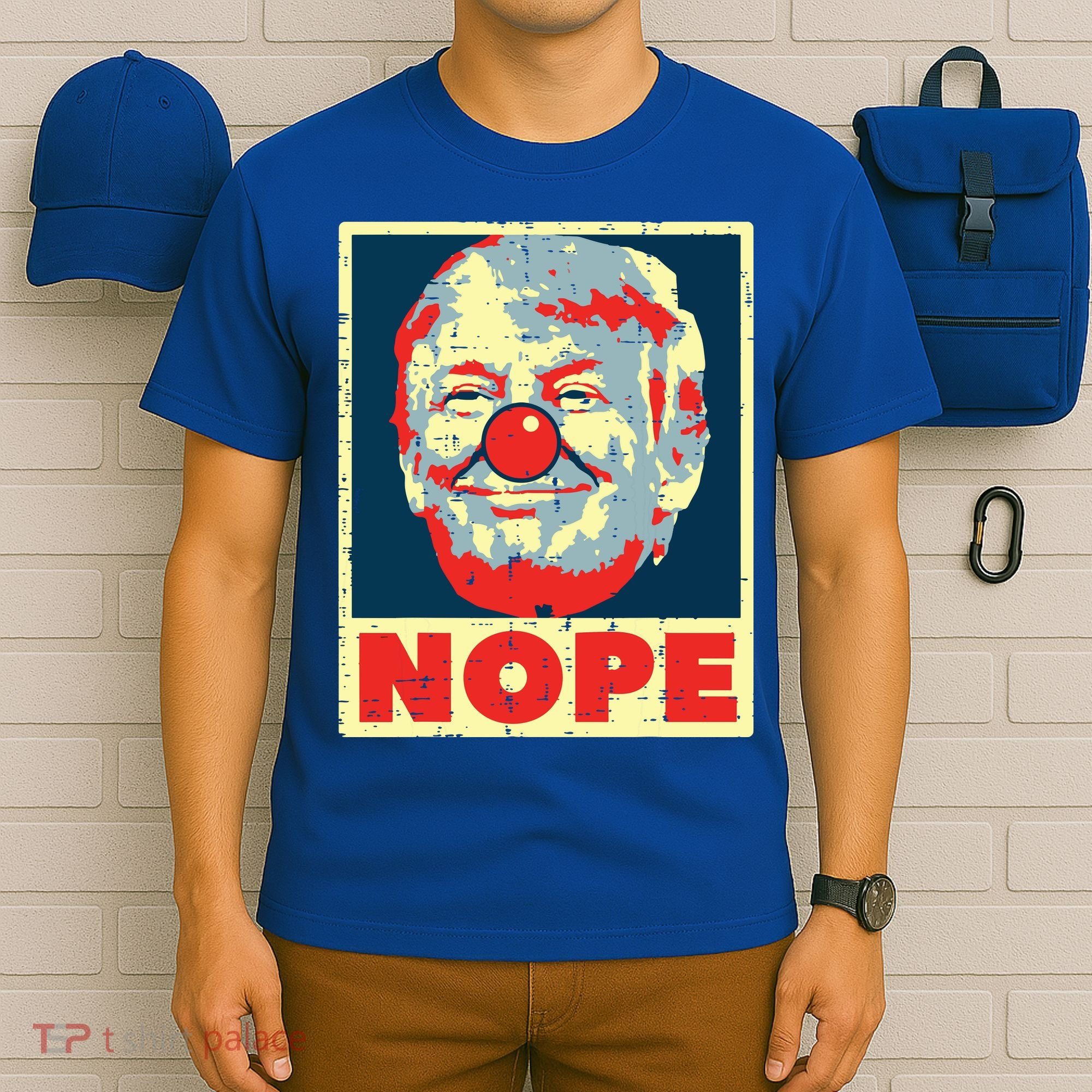 Nope Anti Trump Clown Vintage Retro Impeach No Donald T-Shirt