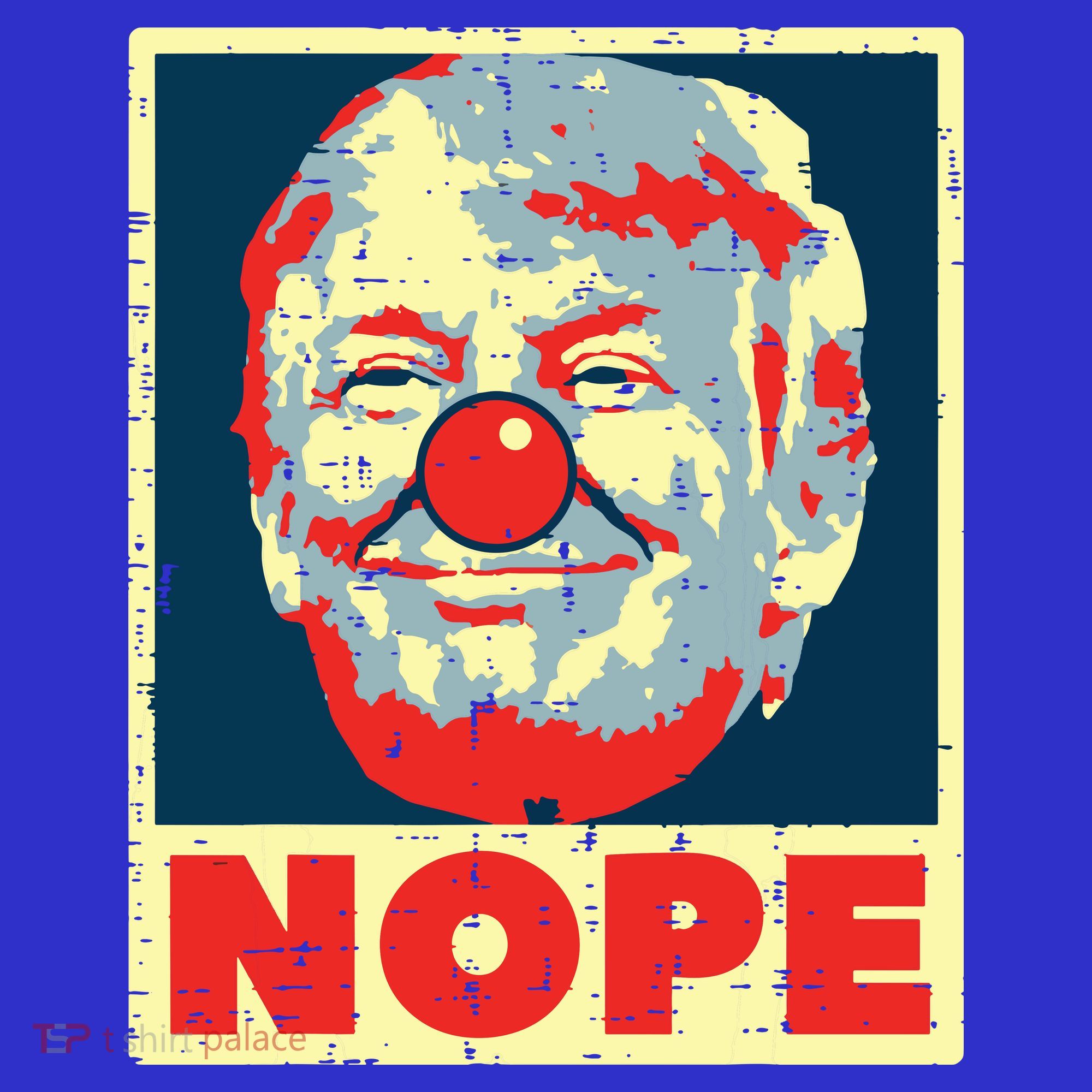 Nope Anti Trump Clown Vintage Retro Impeach No Donald T-Shirt