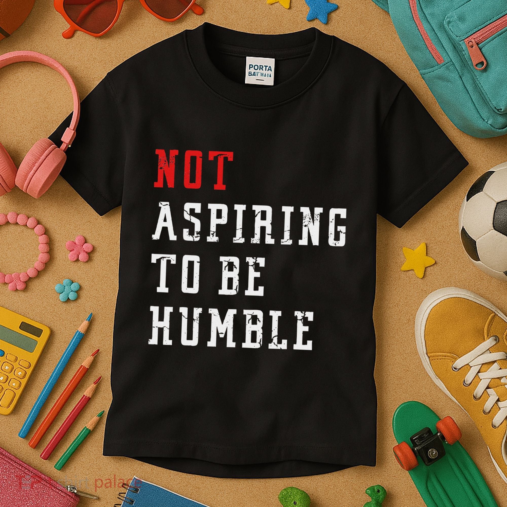 Not Aspiring To Be Humble Kids T-Shirt