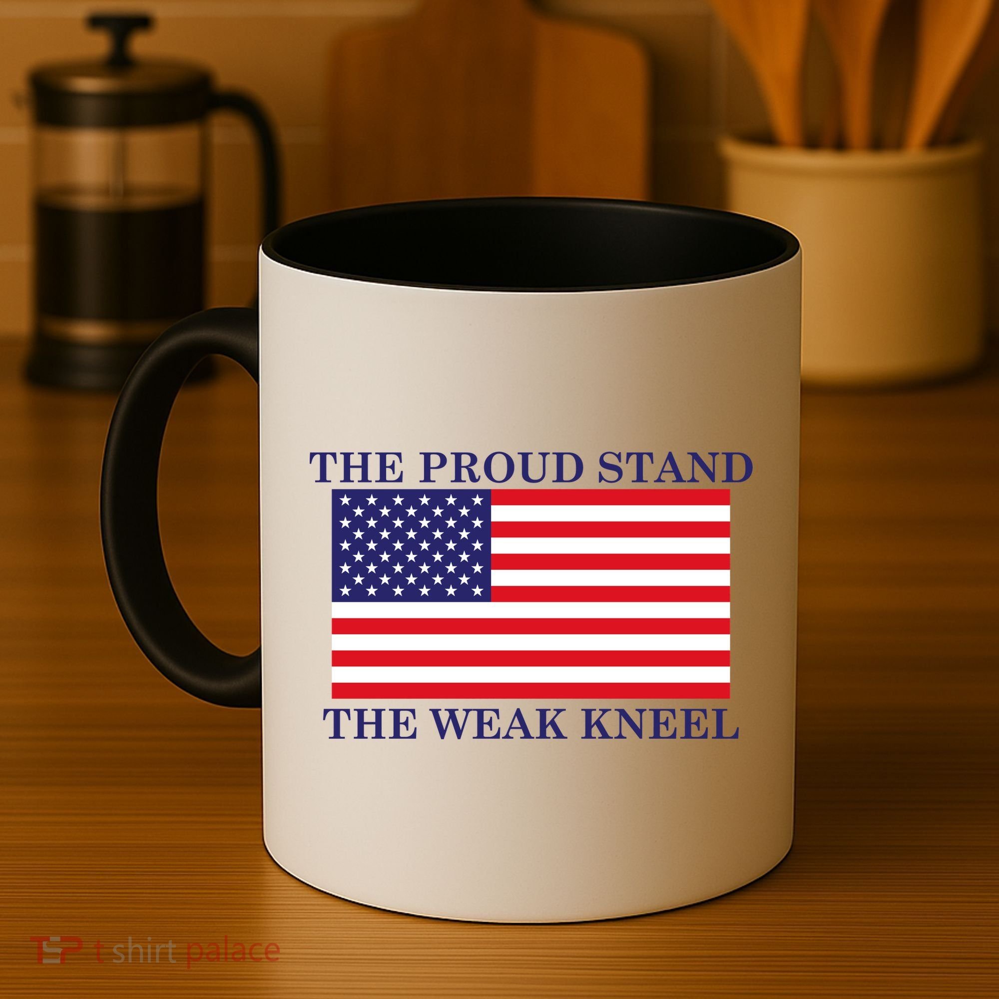 National Anthem The Proud Stand The Weak Kneel Coffee Mug