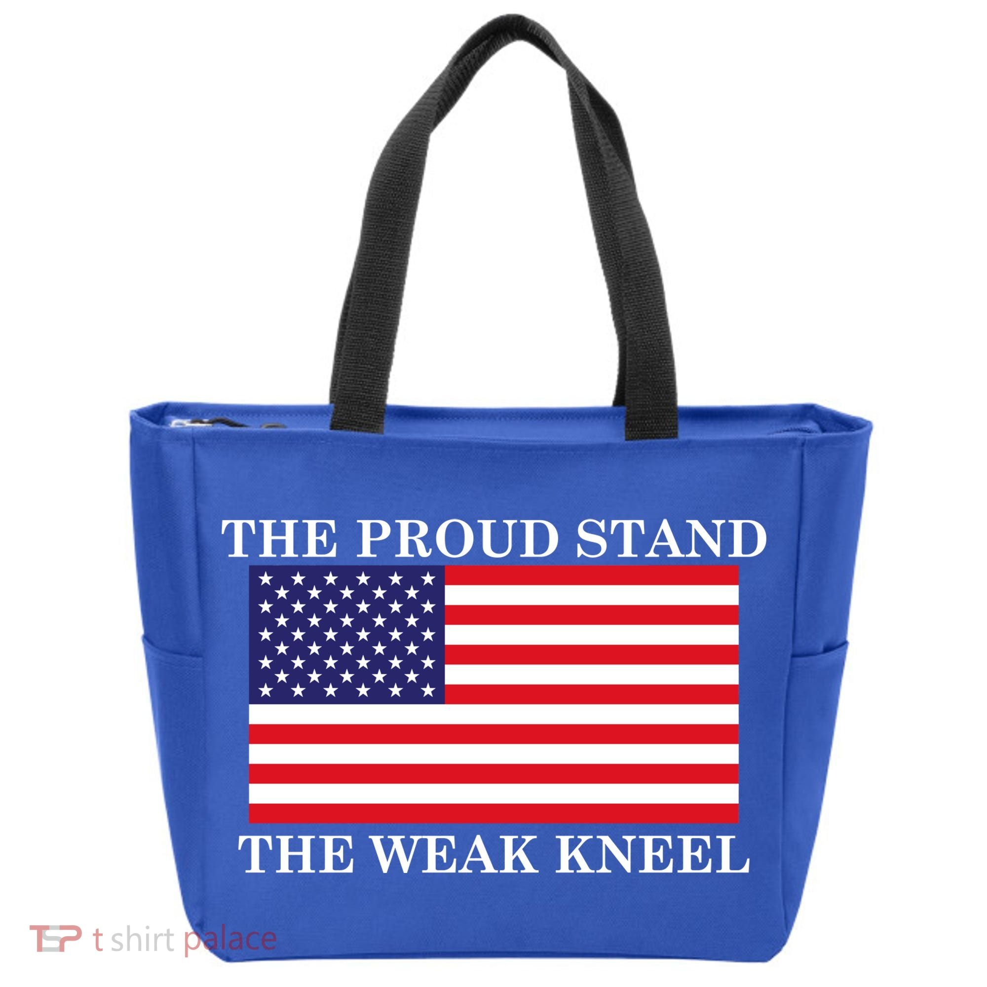 National Anthem The Proud Stand The Weak Kneel Tote Bag