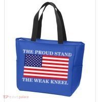 National Anthem The Proud Stand The Weak Kneel Tote Bag thumb 3