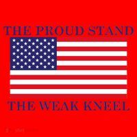 National Anthem The Proud Stand The Weak Kneel Santa Hat thumb 1