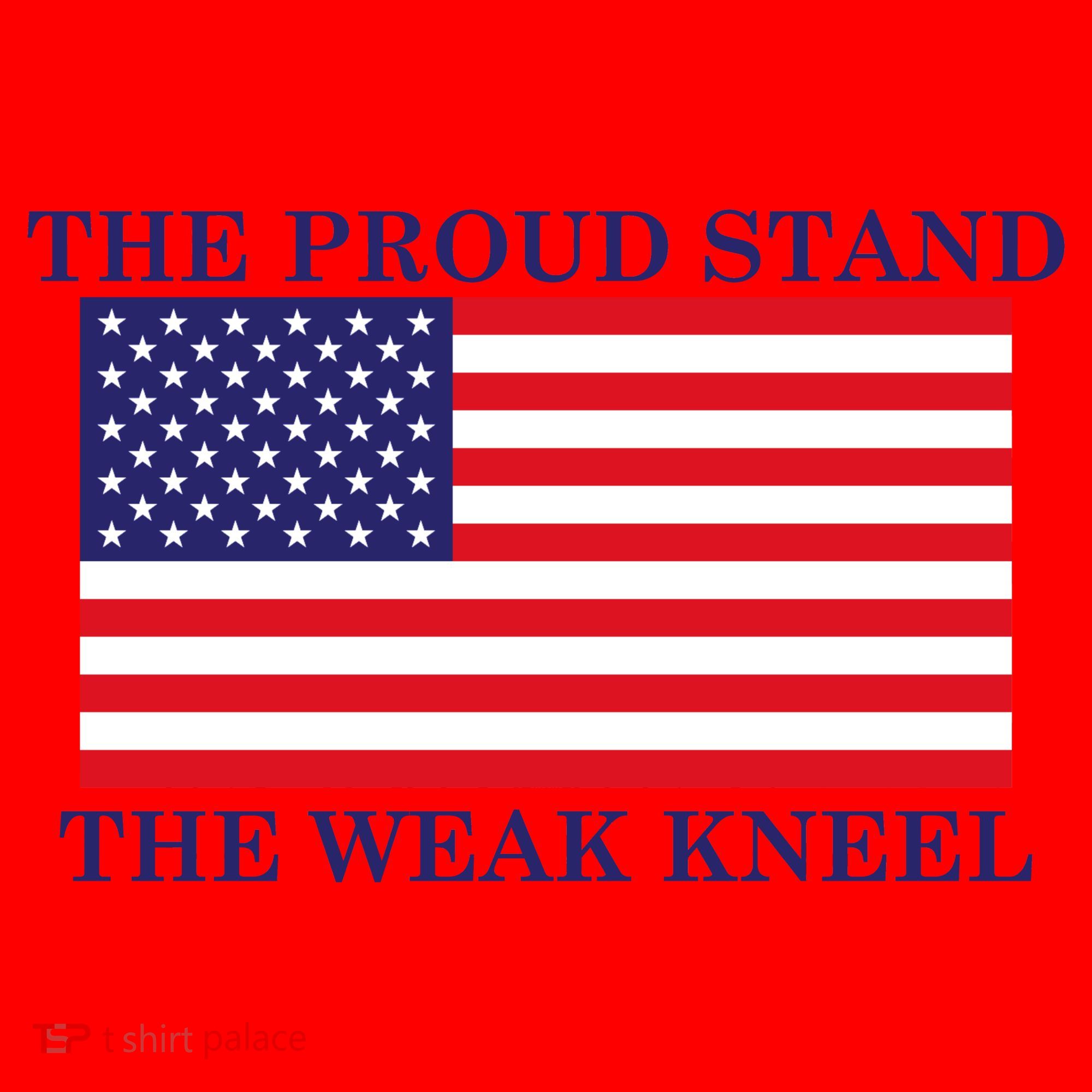 National Anthem The Proud Stand The Weak Kneel Santa Hat