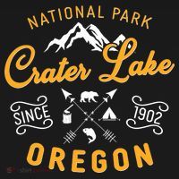 National Park Crater Lake Oregon Since 1902 Backpack thumb 2