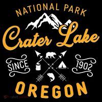 National Park Crater Lake Oregon Since 1902 Ornament thumb 1