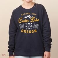 National Park Crater Lake Oregon Since 1902 Women's Sweatshirt thumb 0