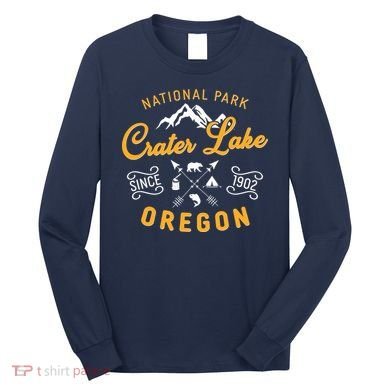 National Park Crater Lake Oregon Since 1902 Long Sleeve Shirt