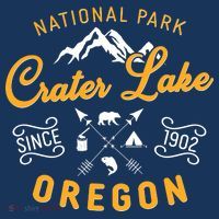 National Park Crater Lake Oregon Since 1902 Coaster thumb 2
