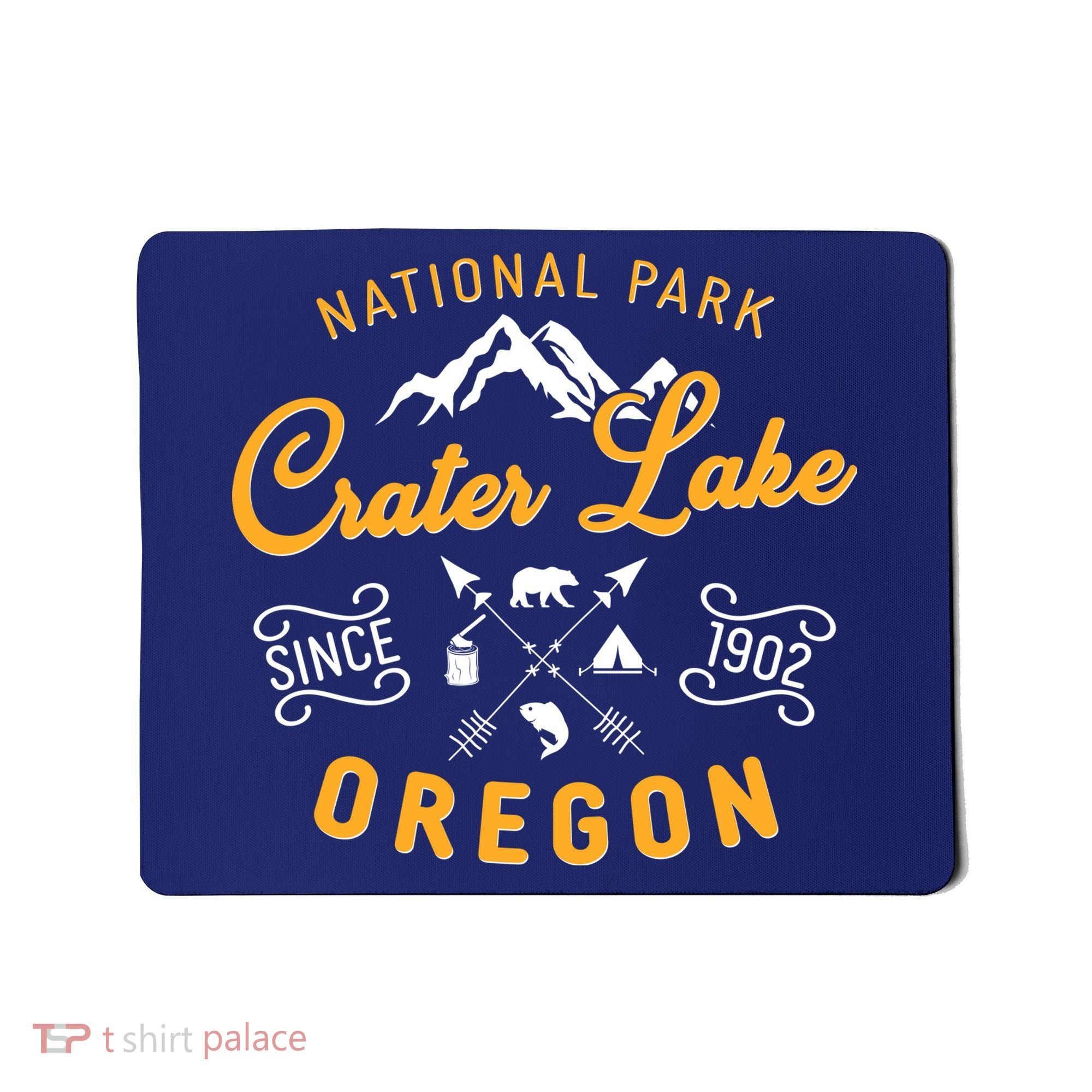 National Park Crater Lake Oregon Since 1902 Mousepad