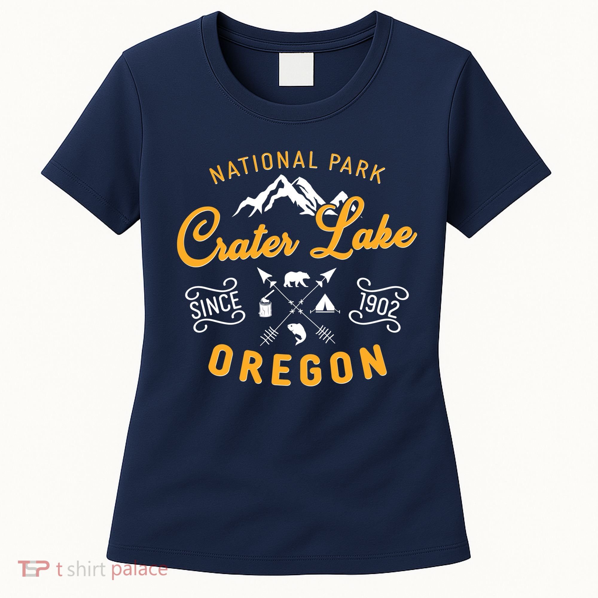 National Park Crater Lake Oregon Since 1902 Women's T-Shirt