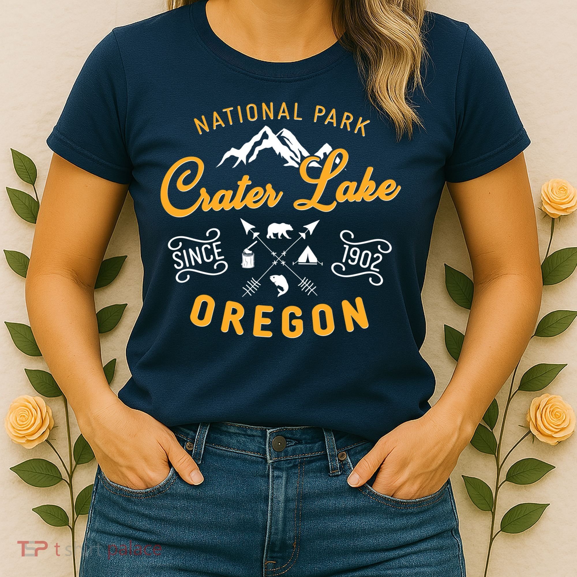 National Park Crater Lake Oregon Since 1902 Women's T-Shirt