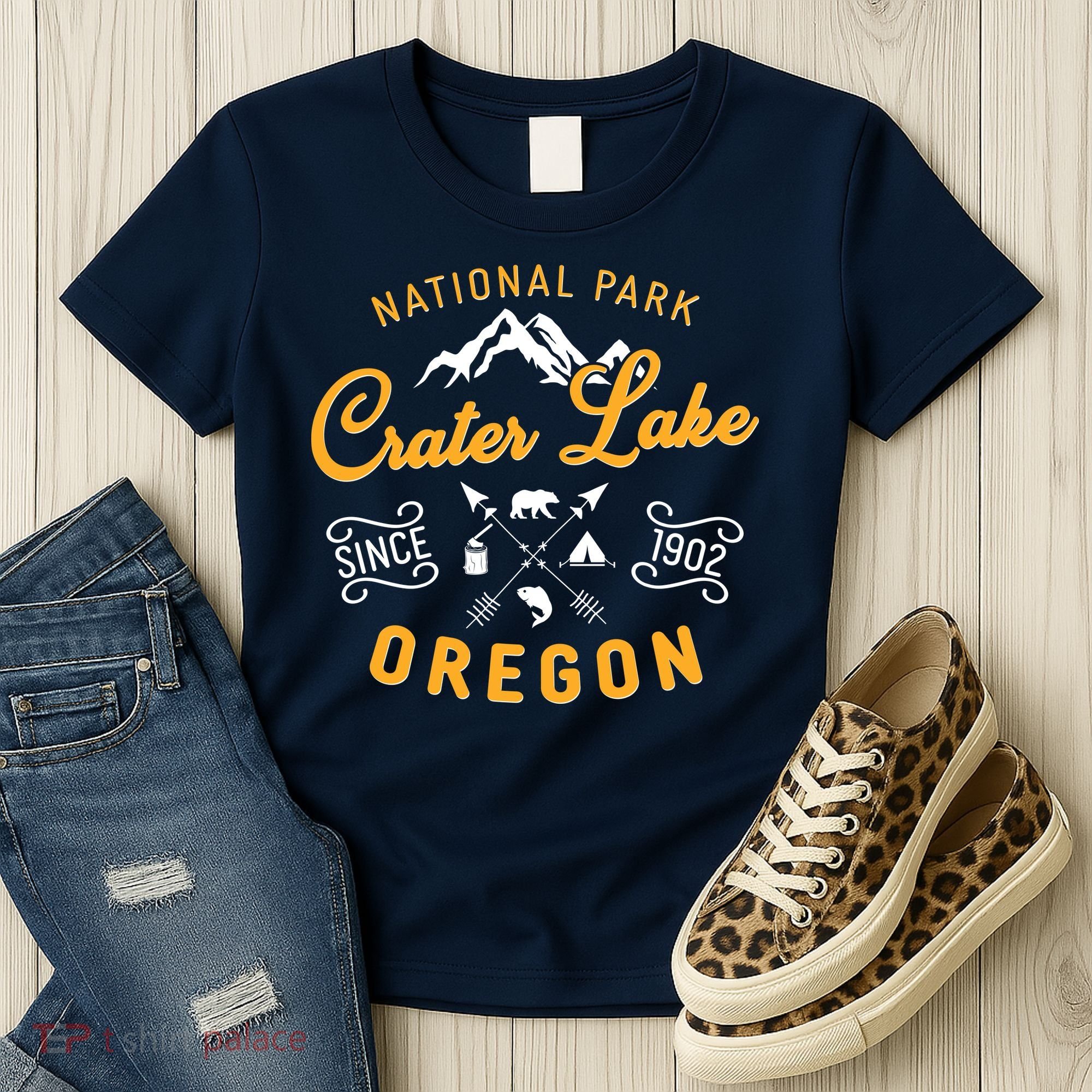 National Park Crater Lake Oregon Since 1902 Women's T-Shirt