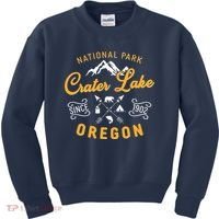 National Park Crater Lake Oregon Since 1902 Kids Sweatshirt thumb 0