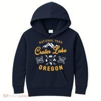 National Park Crater Lake Oregon Since 1902 Kids Hoodie thumb 0